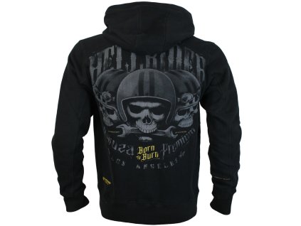 Pánská mikina Yakuza Premium se zipem a kapucí 3824 black (Velikost M)