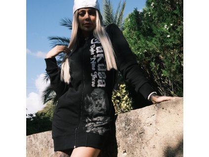 Dámská mikina Yakuza Wise Kids Long Zip 25102 black (Velikost S)