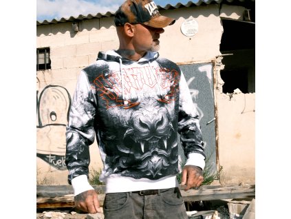 Pánská mikina Yakuza Durga 25004 white (Velikost 5XL)