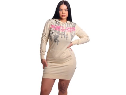Dámské mikino šaty Yakuza Rood Lite 24116 whitecap gray