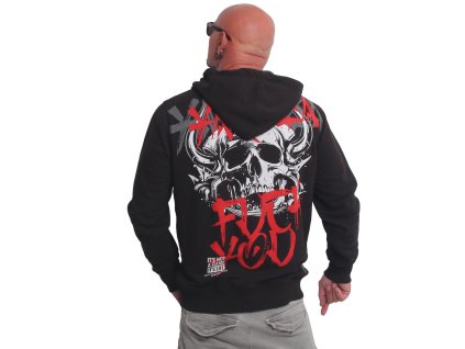 Pánská mikina Yakuza Horned FU Hoodie 25006 black (Velikost M)
