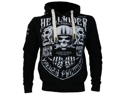 Pánská mikina Yakuza Premium s kapucí 3822 black (Velikost M)