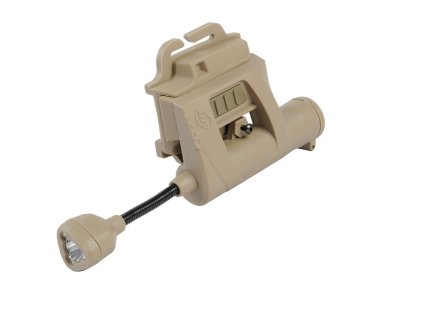 Svítilna na helmu CHARGE MPLS 3 barvy + IR LED KHAKI