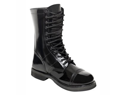 Boty JUMP 10" kožené ČERNÉ (velikost 10)