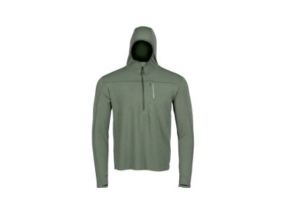 Mikina funkční se zipem LOCHSA MERINO LODEN ZELENÁ  + Doprava zdarma na další nákup