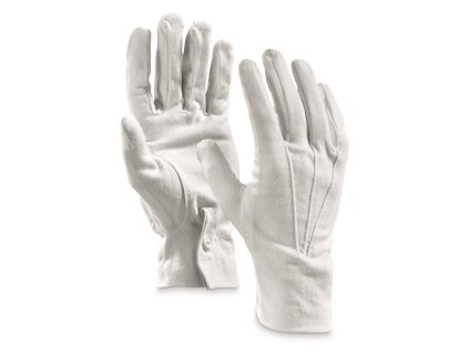 Rukavice ITALSKÉ ceremonial látkové BÍLÉ (velikost 3)