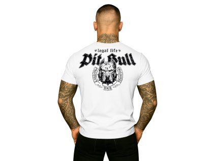 Pánské triko LEGAL LIFE PitBull white (Velikost M)
