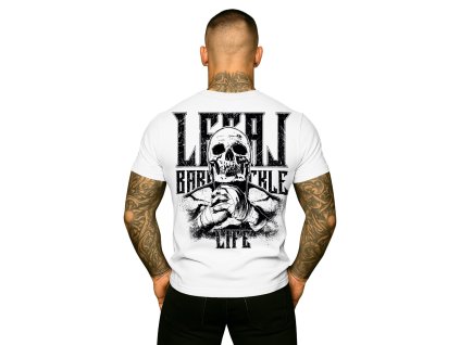 Pánské triko LEGAL LIFE Bare Knuckle white (Velikost M)