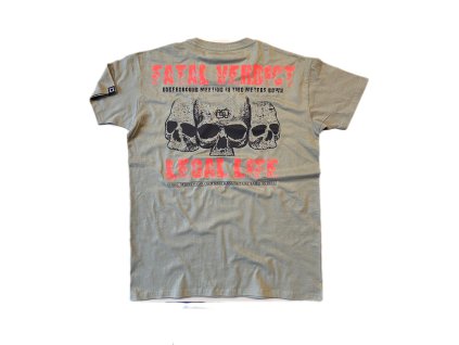 Pánské triko LEGAL LIFE Fatal Verdict khaki