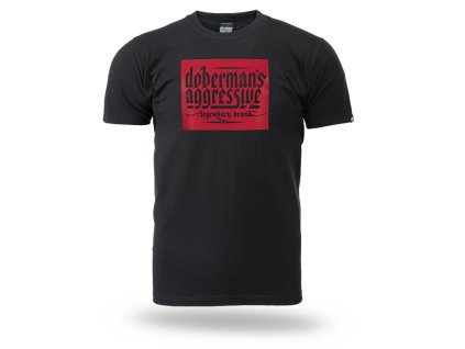 Pánské triko Dobermans Aggressive Rubber Logo Red TS365A (Velikost L)