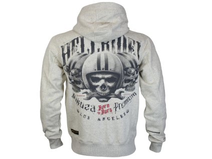 Pánská mikina Yakuza Premium se zipem a kapucí 3824 light grey (Velikost M)