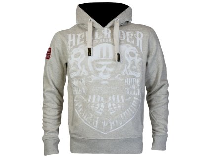 Pánská mikina Yakuza Premium s kapucí 3822 hellgrau (Velikost 3XL)