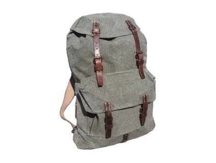 Batoh ŠVÝCARSKÝ s koženými popruhy použitý