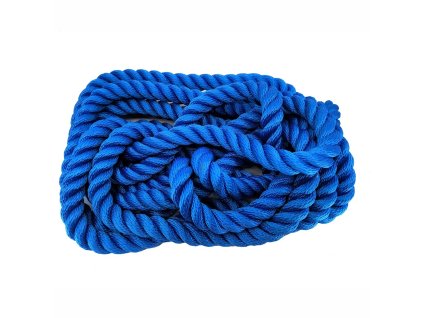 Lano kroucené PP-Betelon ø 20 mm / 5 m MODRÉ