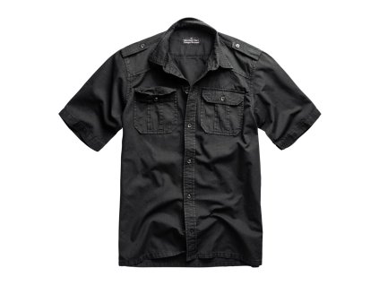 Košile M65 BASIC s krátkým rukávem ČERNÁ (velikost L)