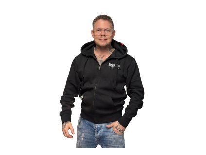 Pánská mikina se zipem a kapucí LEGAL LIFE Graffiti black