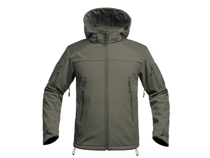 Bunda FIGHTER V2 softshell s kapucí ZELENÁ  + Doprava zdarma na další nákup
