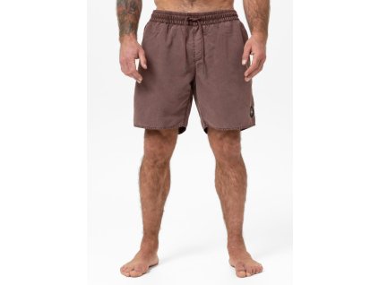 PitBull West Coast - pánské koupací šortky BALFOUR burgundy (Velikost M)