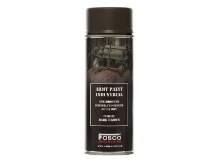 Barva ARMY ve spreji 400ml TMAVĚ HNĚDÁ (DARK BROWN)