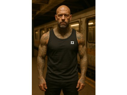 Pánské tílko Legal Life Gym Basic Black (Velikost M)