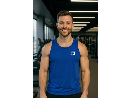 Pánské tílko Legal Life Gym Basic Blue (Velikost M)