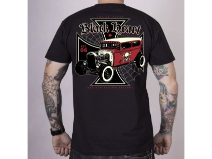 Motorkářské Triko BLACK HEART RED DEVIL (Velikost M)