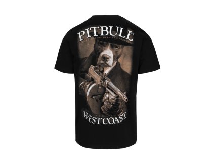 PitBull West Coast - pánské triko TOMMY GUN černé (Velikost M)