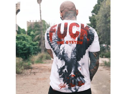 Pánské triko Yakuza Eagle Regular 26007 white (Velikost M)