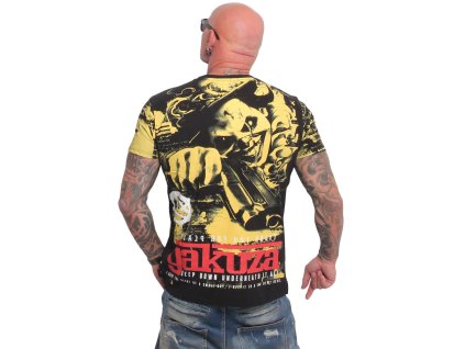 Pánské triko Yakuza Deep Down Allover Regular 26010 black (Velikost M)