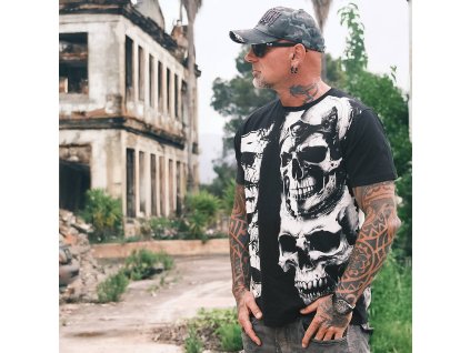 Pánské triko Yakuza Mouth Regular 26005 black (Velikost M)