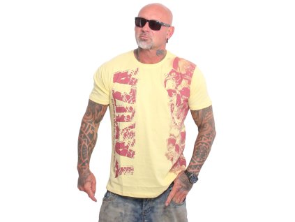 Pánské triko Yakuza Mouth Regular 26005 pale banana (Velikost L)