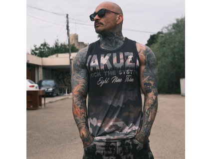 Pánské tílko Yakuza Silent Mesh 26025 black (Velikost M)