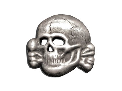 waffen ss totenkopf skull badge for hat 1st design