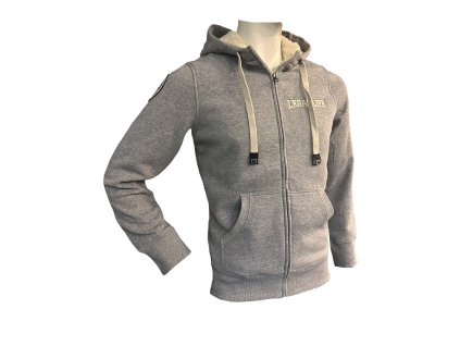 Pánská zateplená mikina Legal Life University Grey Melange (Velikost S)