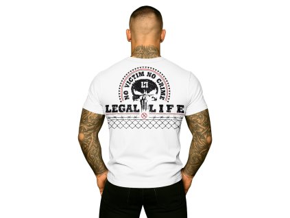 Pánské triko LEGAL LIFE No Victim No Crime White