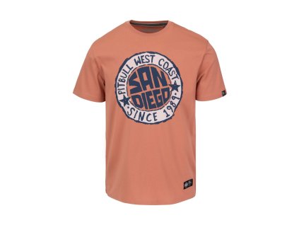 PitBull West Coast - pánské triko SAN DIEGO SUN lososové (Velikost M)