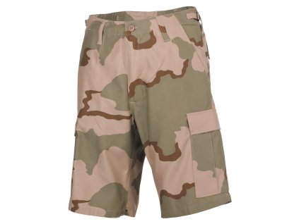 Kraťasy US střih BDU boční kapsy 3-COL DESERT