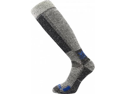 Ponožky podkolenky ORBIT merino vlna, COOLMAX® ŠEDO/MODRÉ