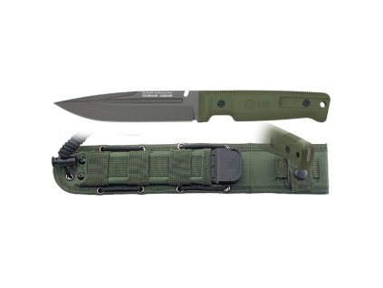 Nůž s pevnou čepelí 32756 včetně pouzdra ZELENÝ