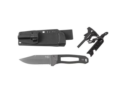 Nůž s pevnou čepelí SCORPION G10 včetně pouzdra a křesadla