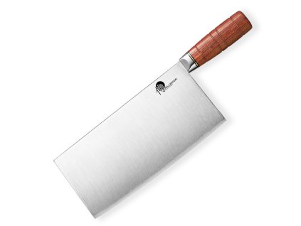 48193 tradicni cinsky nuz tao cleaver 220 mm red wood 3 layers x9cr18mov