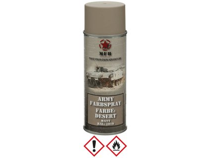 Barva ARMY ve spreji 400ml RAL 1019 MATT DESERT