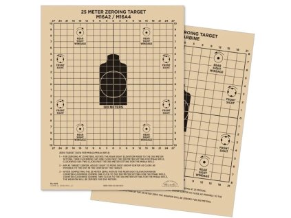 Terč voděodolný M16A2/M16A4 nastřelovací 25 metrů