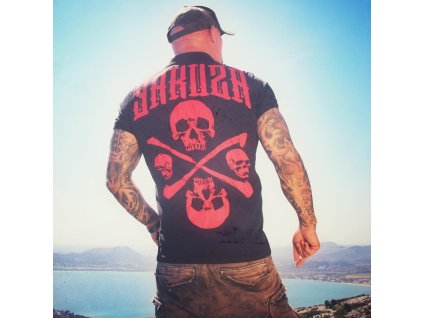 Pánské triko Yakuza Legion polo 22022 black (Velikost S)