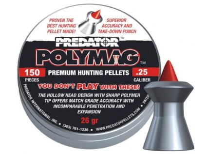 Diabolo JSB Predator Polymag 6,35mm 150ks
