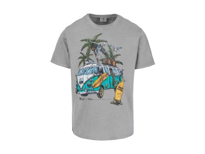 PitBull West Coast - pánské triko OPEN BEACH šedé (Velikost M)