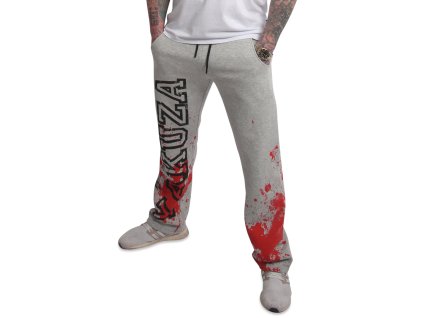 Pánské tepláky Yakuza Creepy Straight 26040 light grey melange (Velikost S)