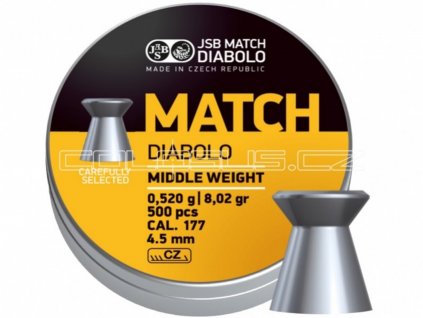 Diabolo JSB Match pro pušku 4,52mm 500ks