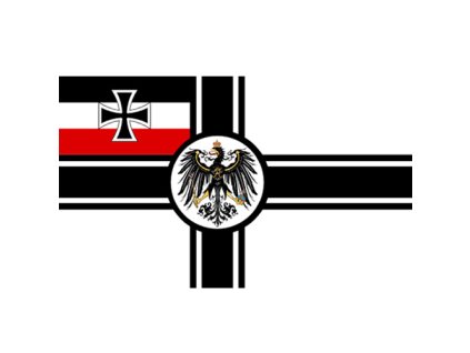 Vlajka ŘÍŠSKÉ NĚMECKO na tyčce 30 x 45 cm