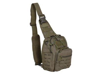 Batoh LC-B55 LASER MOLLE malý přes jedno rameno ZELENÝ